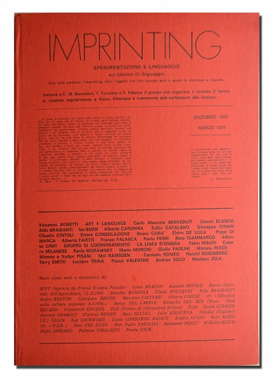 Multiple Artists IT, INPRINTING. Sperimentazione e Linguaggio
1975-1979