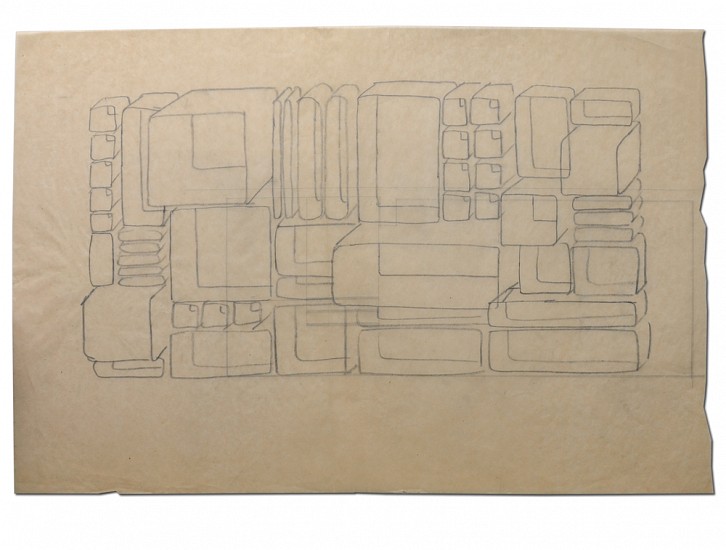 Dieter Roth Prints, Drawing of Interior of Pharmacy
1958