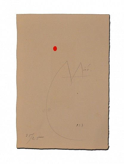 Joan Miro, Heraclitus of Ephesus: Sans le soleil, malgré les autres astres, il ferait nuit
1965