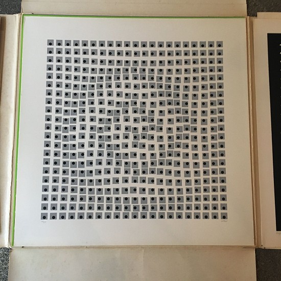 Artists Divers, Horacio Garcia Rossi, Julio Le Parc, Francois Morellet, Joel Stein, Francesco Sobrino, Jean Pierre Yveral. Group de recherche d'art visuel (GRAV), 1960-68. <br /><br /><br />
1975