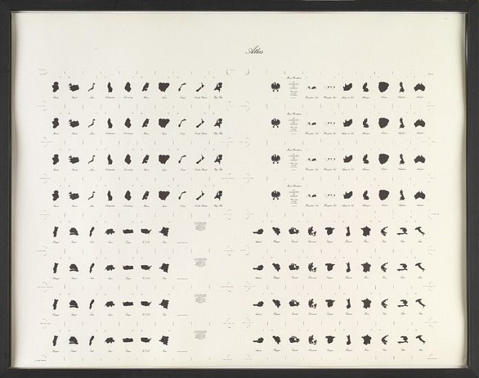 Marcel Broodthaers, La Conquête de l'espace, (The conquest of space), Atlas
1975